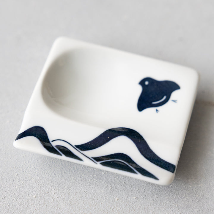 Modern Japanese Style Mini Handy Dishes with Blue