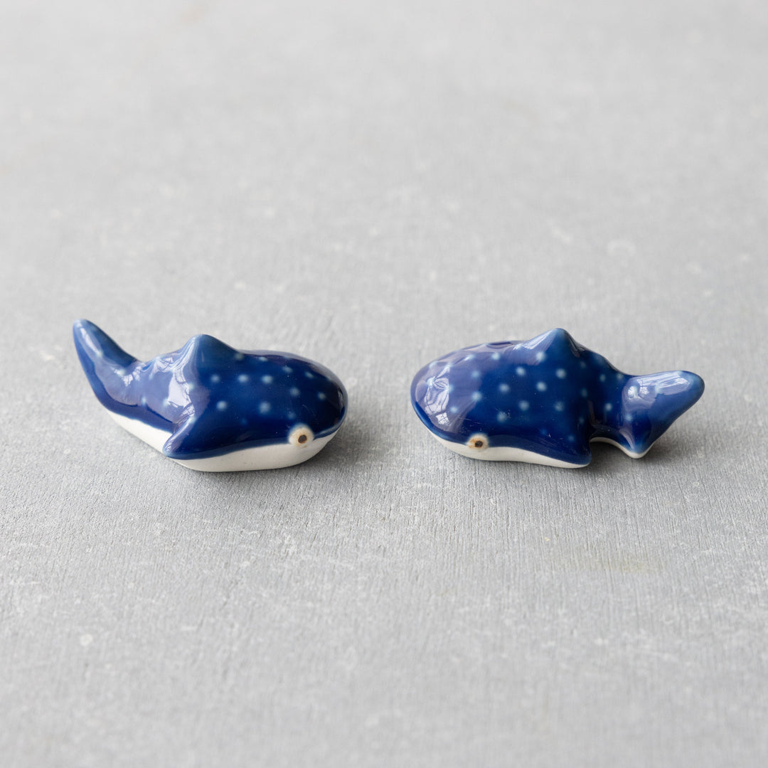 Modern Japanese Style Whale Shark Chopstick Rest - Set of 2