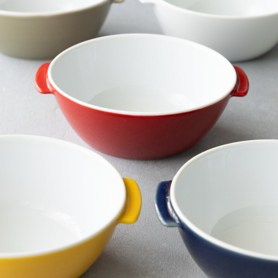 Modern Japanese Style Kids Snack and Soup Bowl with Handle