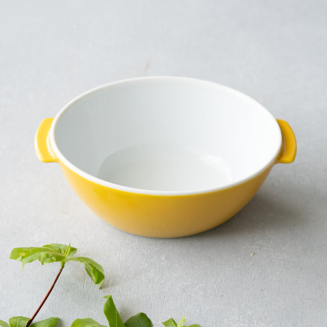 Modern Japanese Style Kids Snack and Soup Bowl with Handle