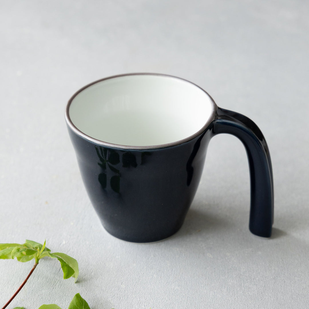 Modern Japanese Style Ceramic Kids Mug with Stable Handle