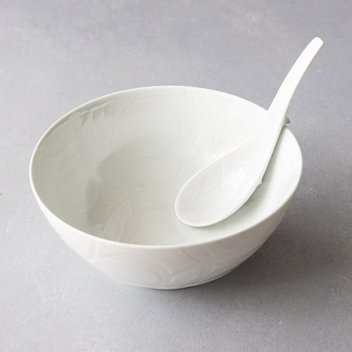 The Ultimate Ramen Bowl and Spoon Set | Essential WHITE