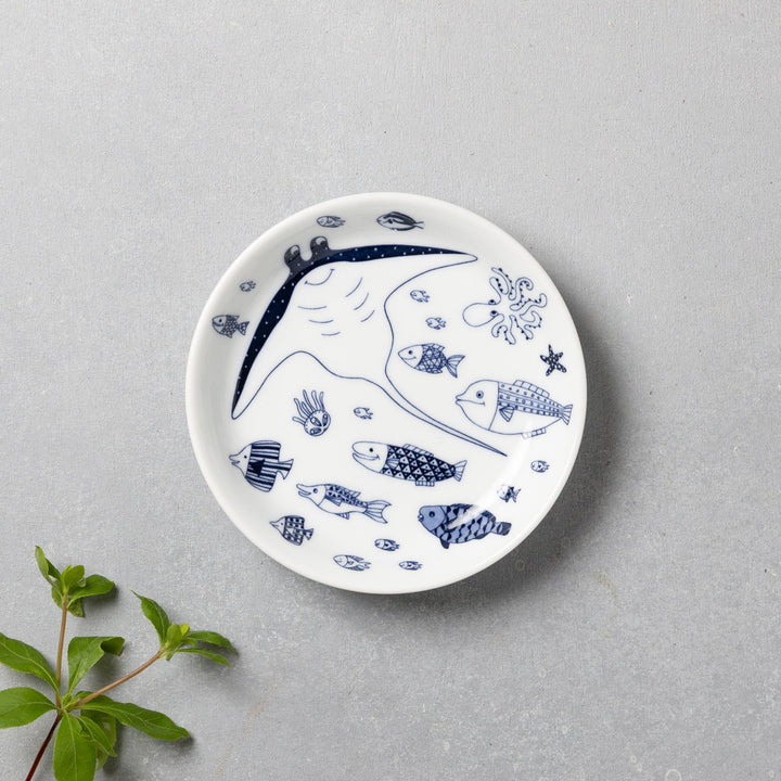 Modern Japanese Style Marine Small Appetizer Plates