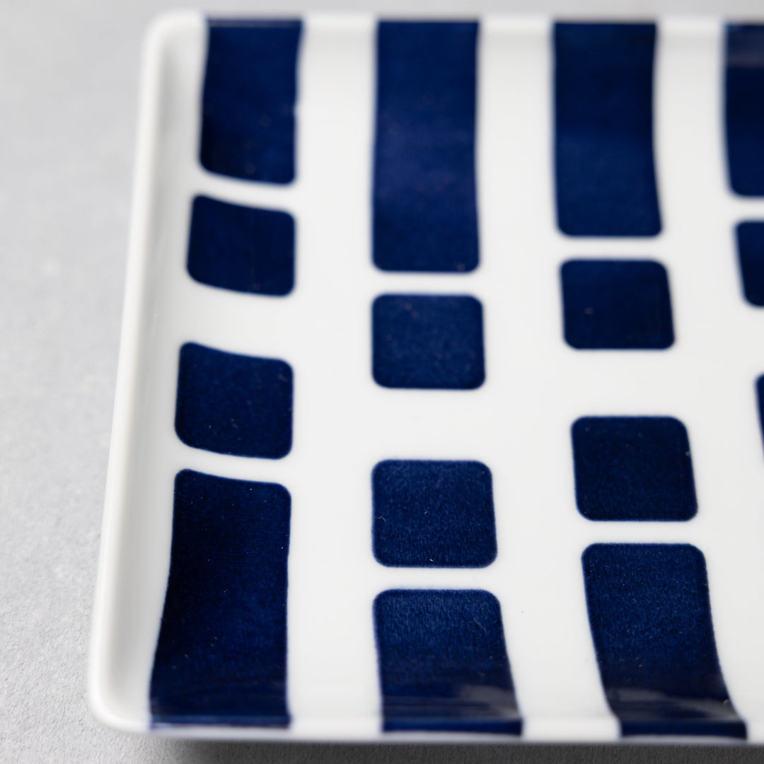Modern Japanese Style Wa Pattern Rectangular Serving Plates