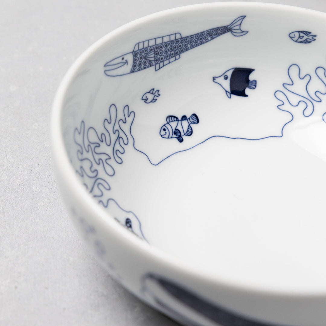 Modern Japanese Style Marine Cereal and Soup Bowl