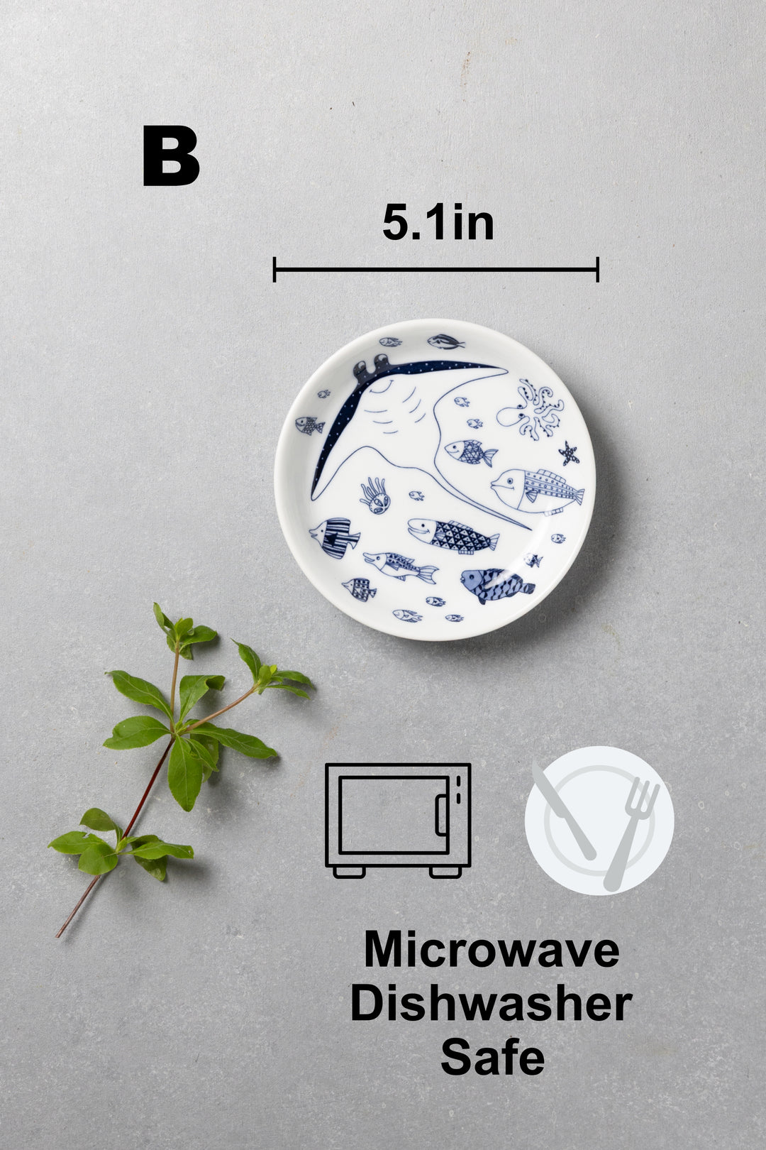 Modern Japanese Style Marine Small Appetizer Plates