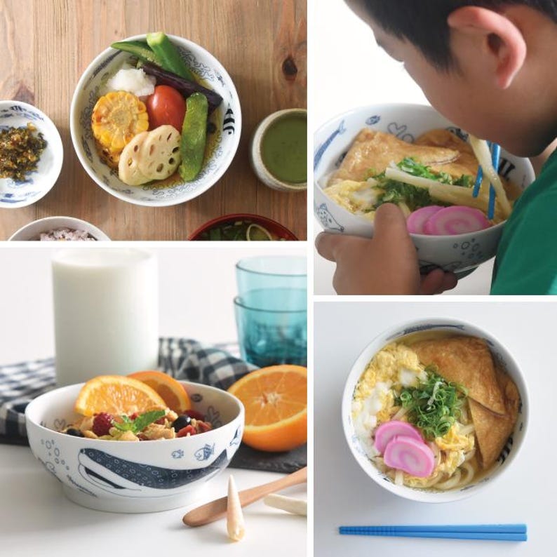 Modern Japanese Style Marine Cereal and Soup Bowl