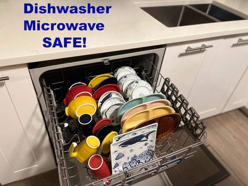 Modern Japanese Style Bird Design 3-Compartment Kids Plate