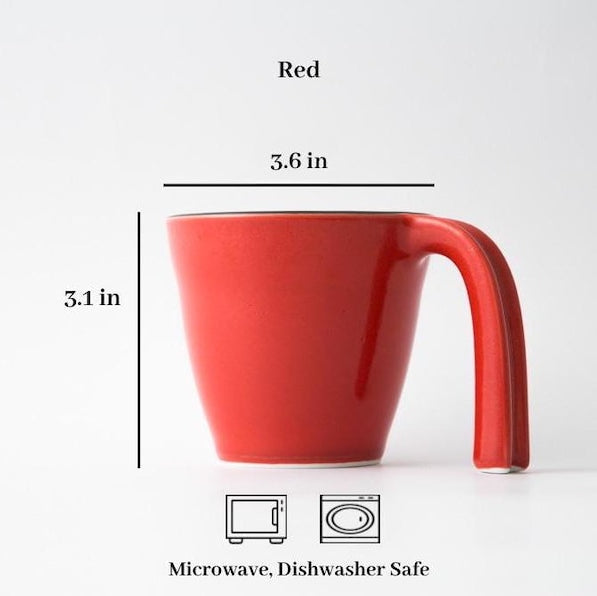 Modern Japanese Style Ceramic Kids Mug with Stable Handle