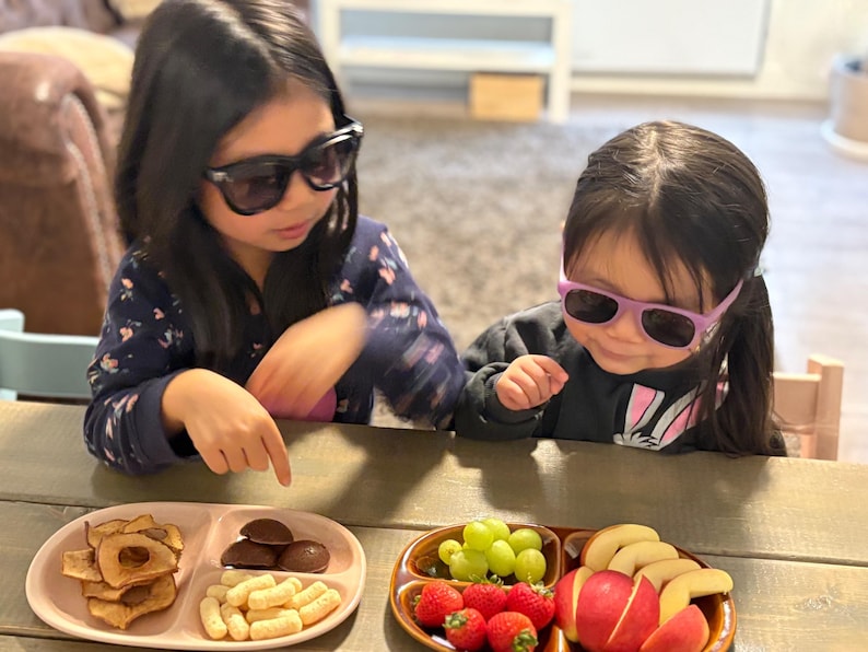 Modern Japanese Style Bird Design 3-Compartment Kids Plate
