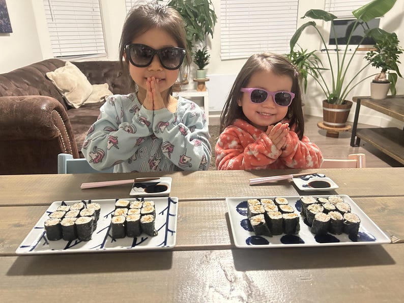 Modern Japanese Style Wa Pattern Rectangular Serving Plates