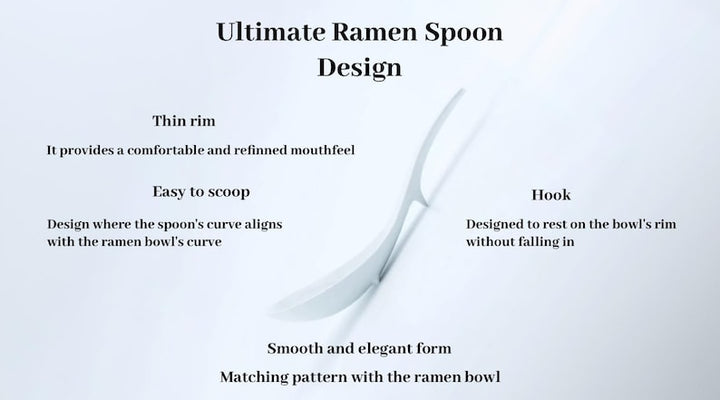 The Ultimate Ramen Bowl and Spoon Set | Essential WHITE