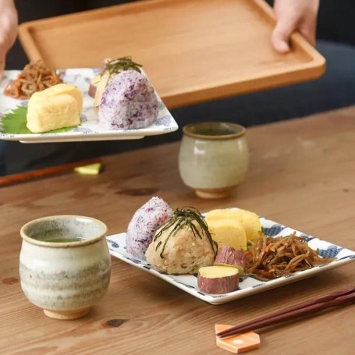 Modern Japanese Style Cute Fish-Patterned Square Side Plates - 2 Colors