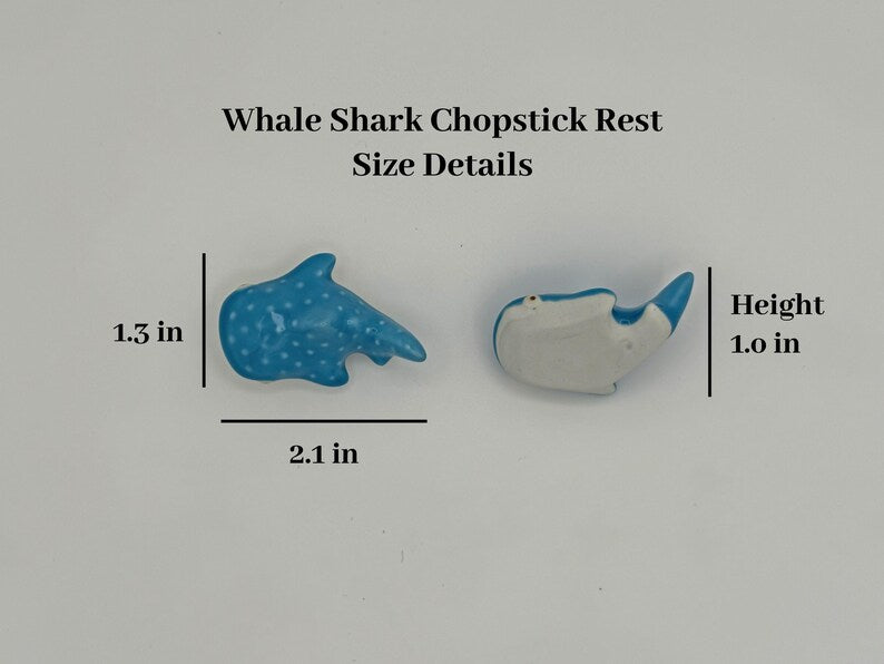 Modern Japanese Style Whale Shark Chopstick Rest - Set of 2