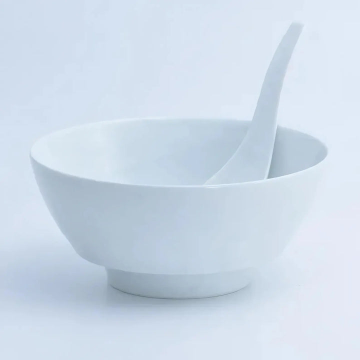 The Ultimate Ramen Bowl and Spoon Set | Essential WHITE