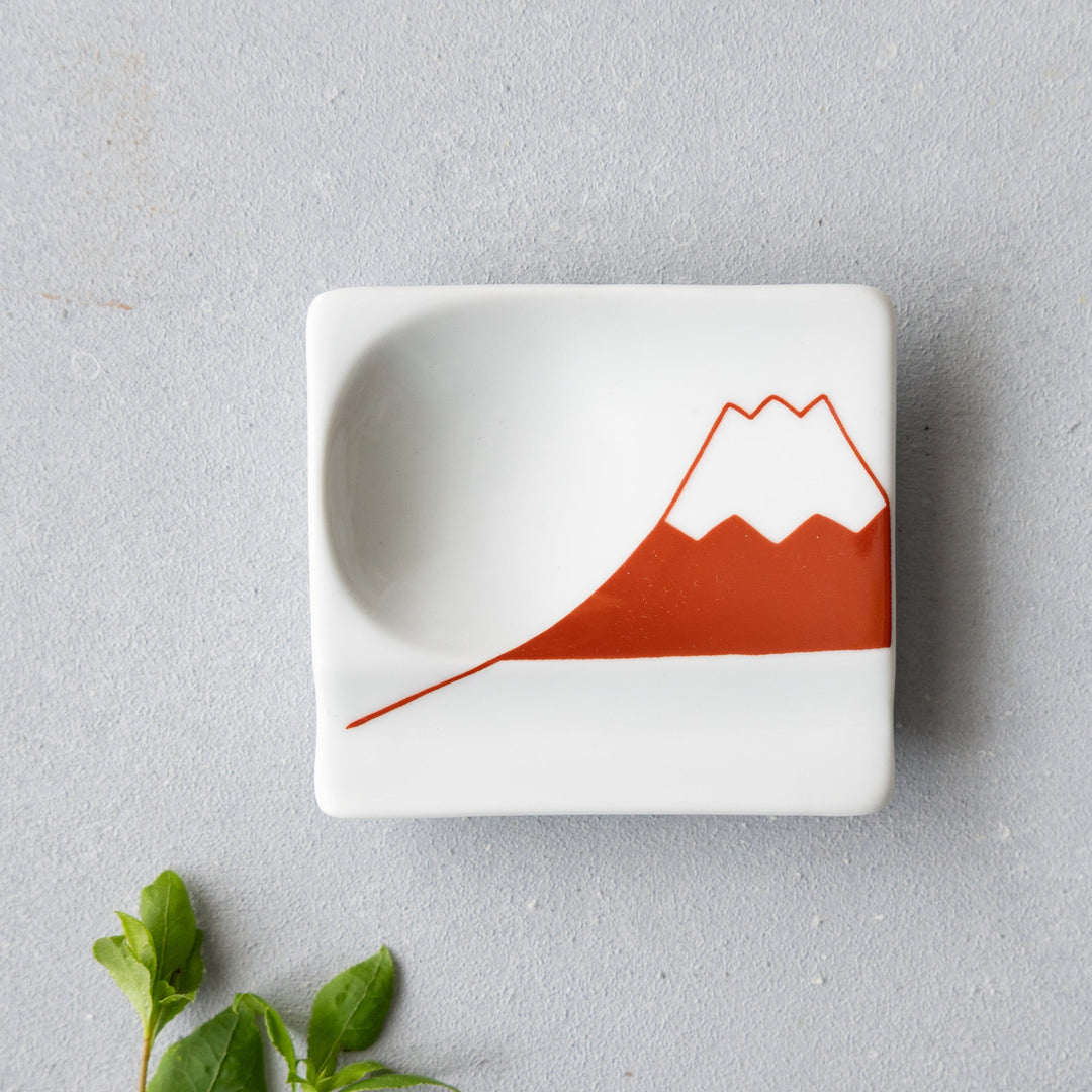 Modern Japanese Style Mini Handy Dishes with Red