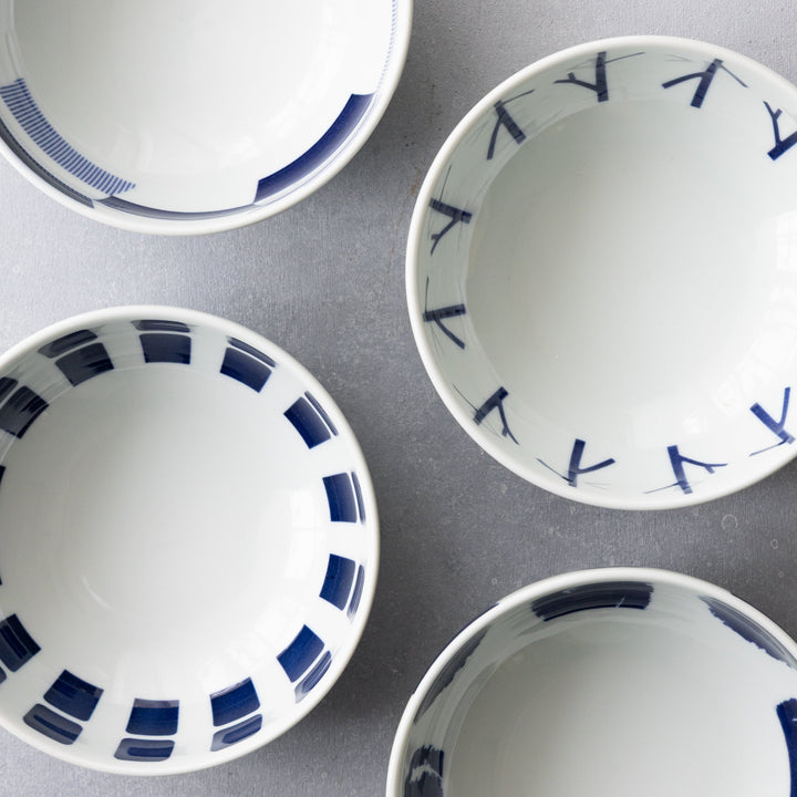 Modern Japanese Style Wa Pattern Donburi Bowls