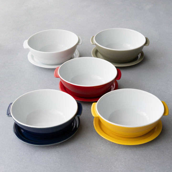 Modern Japanese Style Kids Snack and Soup Bowls with Lid