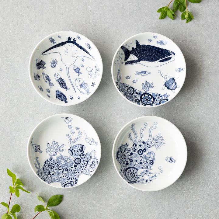 Modern Japanese Style Marine Small Appetizer Plates