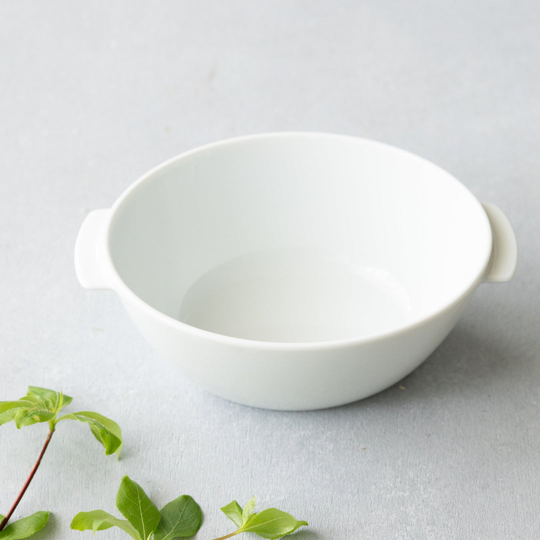 Modern Japanese Style Kids Snack and Soup Bowl with Handle