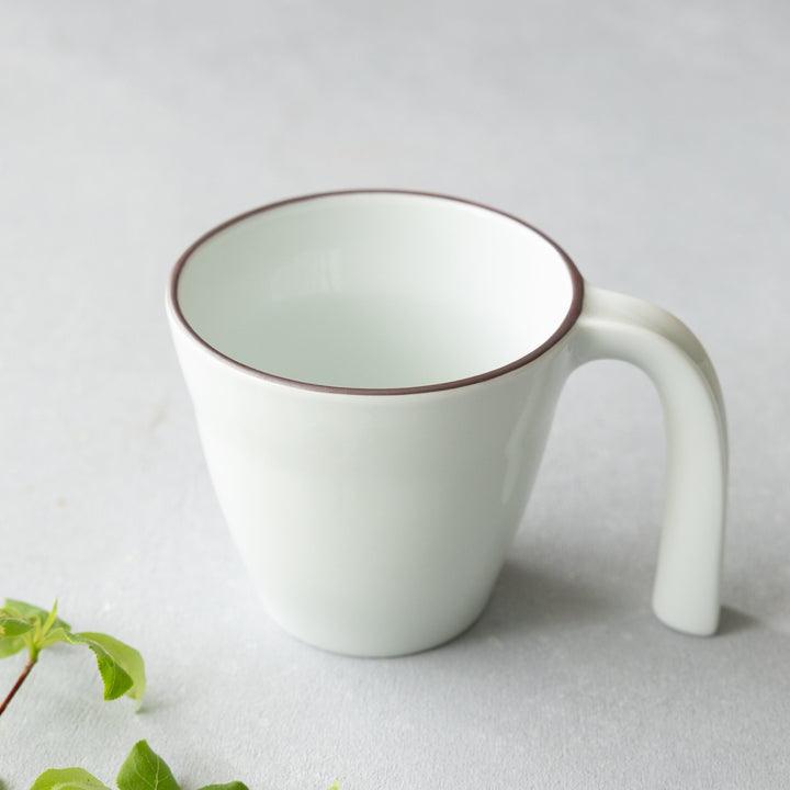 Modern Japanese Style Ceramic Kids Mug with Stable Handle