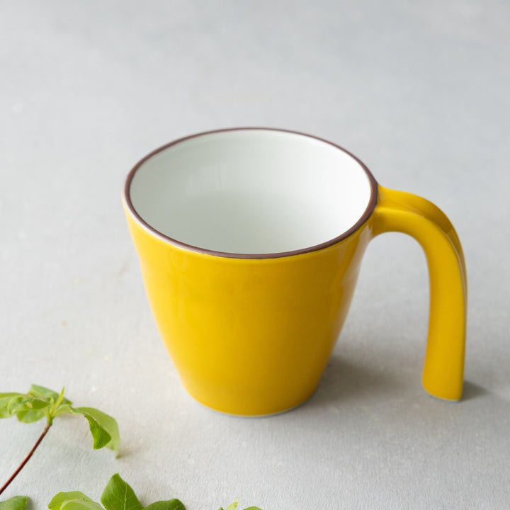 Modern Japanese Style Ceramic Kids Mug with Stable Handle