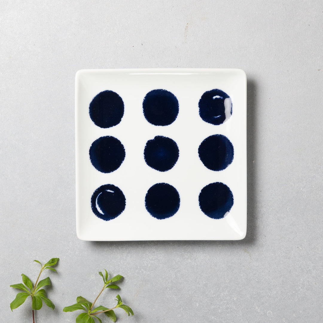 Modern Japanese Style Wa Pattern Square Side Plates