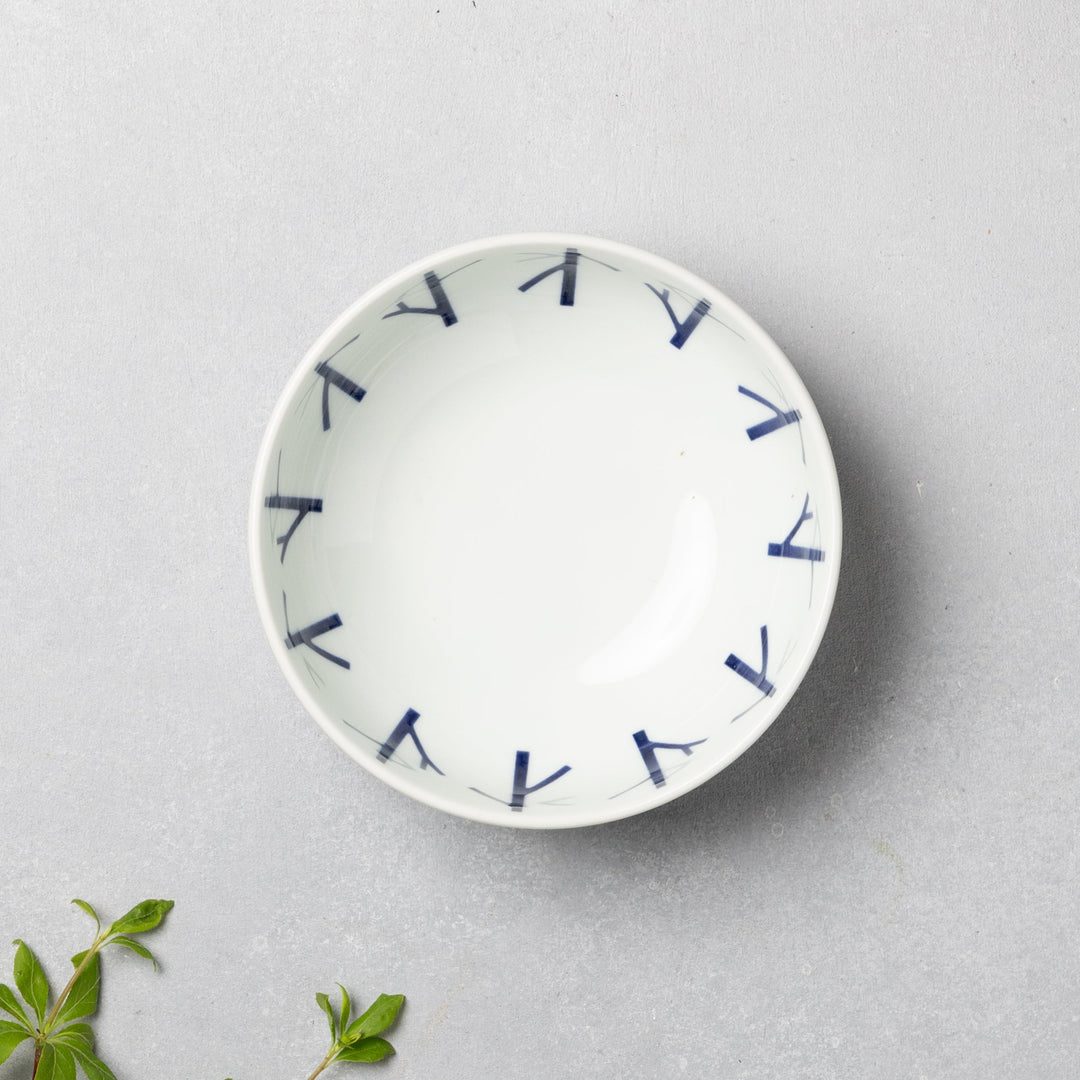 Modern Japanese Style Wa Pattern Donburi Bowls Set of 2