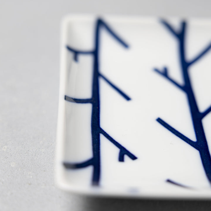 Modern Japanese Style Wa Pattern Rectangular Serving Plates