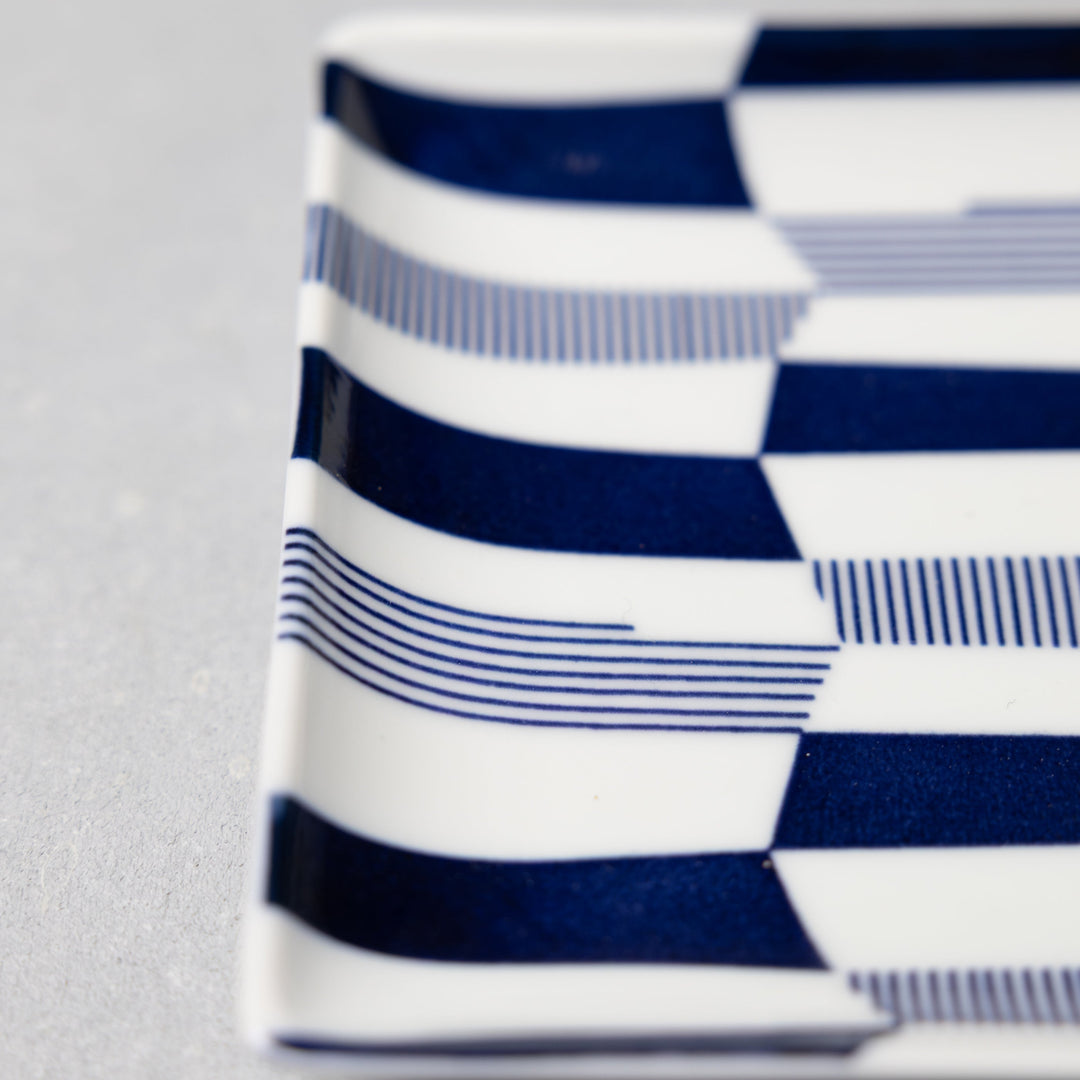 Modern Japanese Style Wa Pattern Rectangular Serving Plates