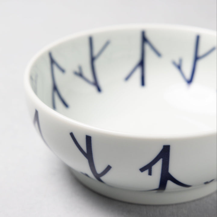 Modern Japanese Style Wa Pattern Donburi Bowls Set of 2