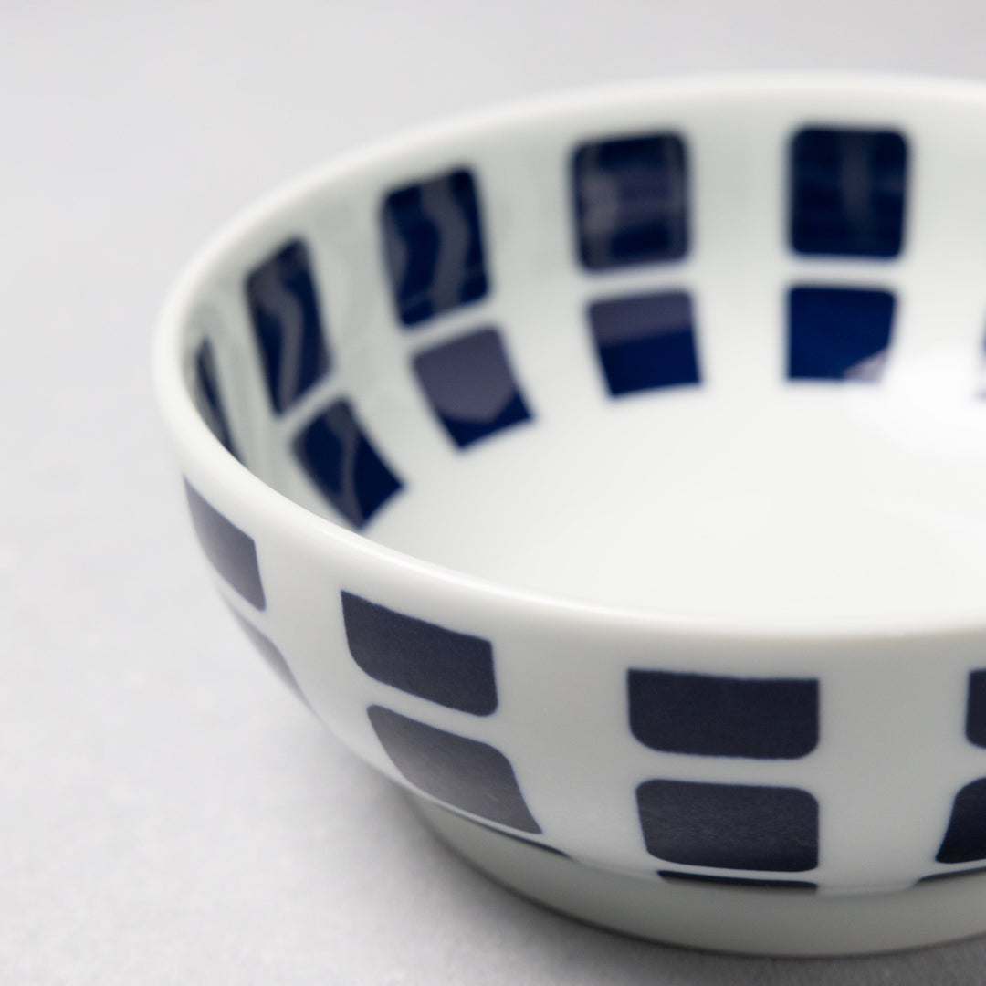 Modern Japanese Style Wa Pattern Donburi Bowls Set of 2