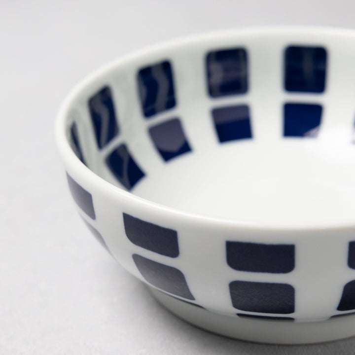 Modern Japanese Style Wa Pattern Donburi Bowls Set of 2