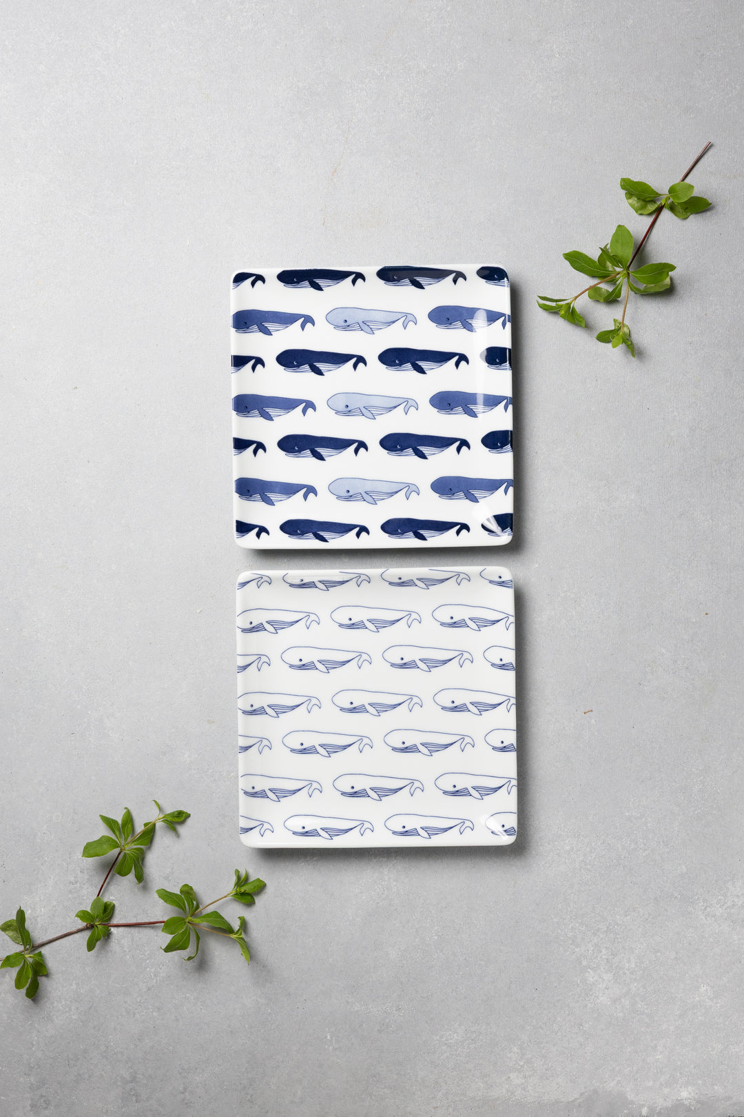 HASAMI | Whale Pattern Side Plates Set