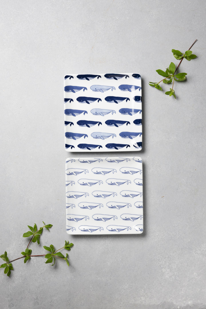 HASAMI | Whale Pattern Side Plates Set