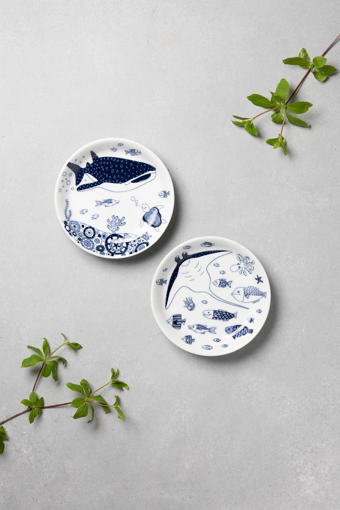 HASAMI | Marine Dessert Plates Set