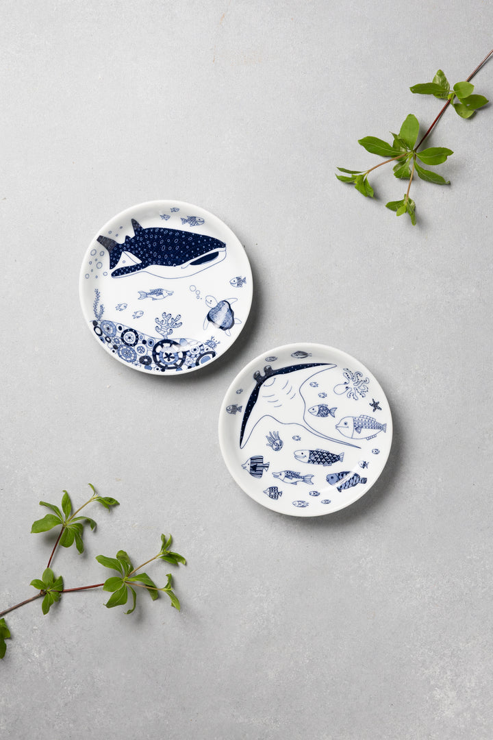 HASAMI | Marine Dessert Plates Set