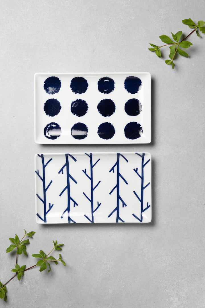 HASAMI | Japanese Pattern Sushi Plates Set
