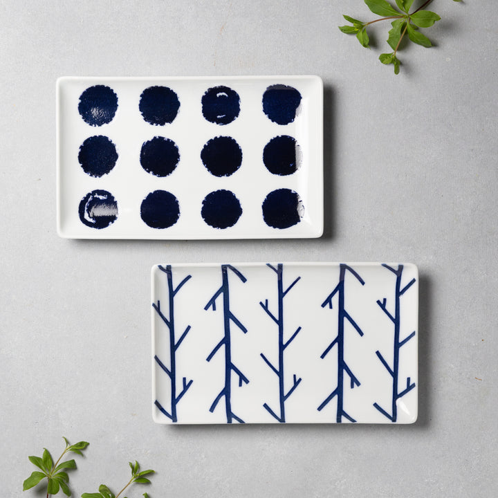 HASAMI | Japanese Pattern Sushi Plates Set