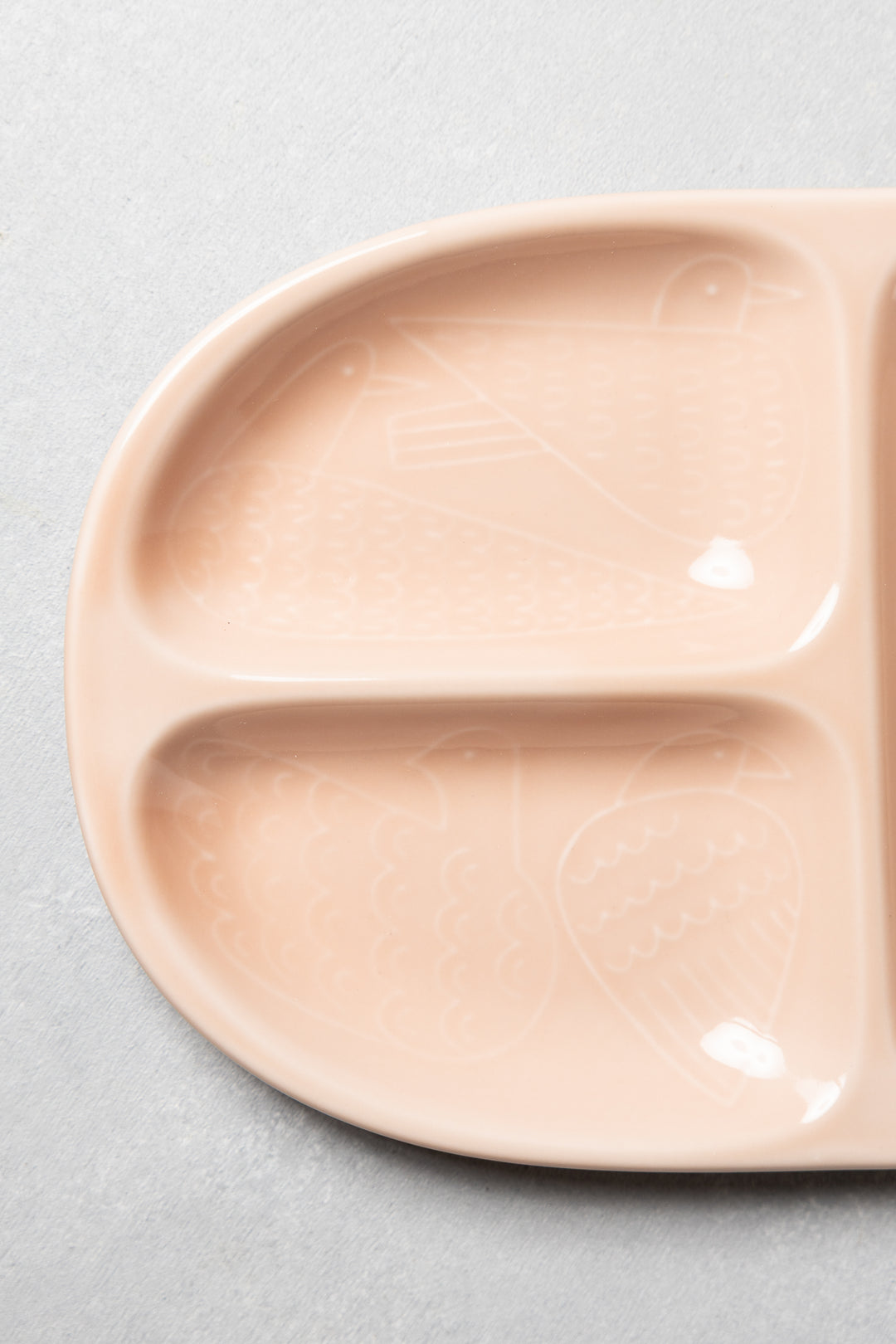 HASAMI | Kids Divided Plate with Bird Design