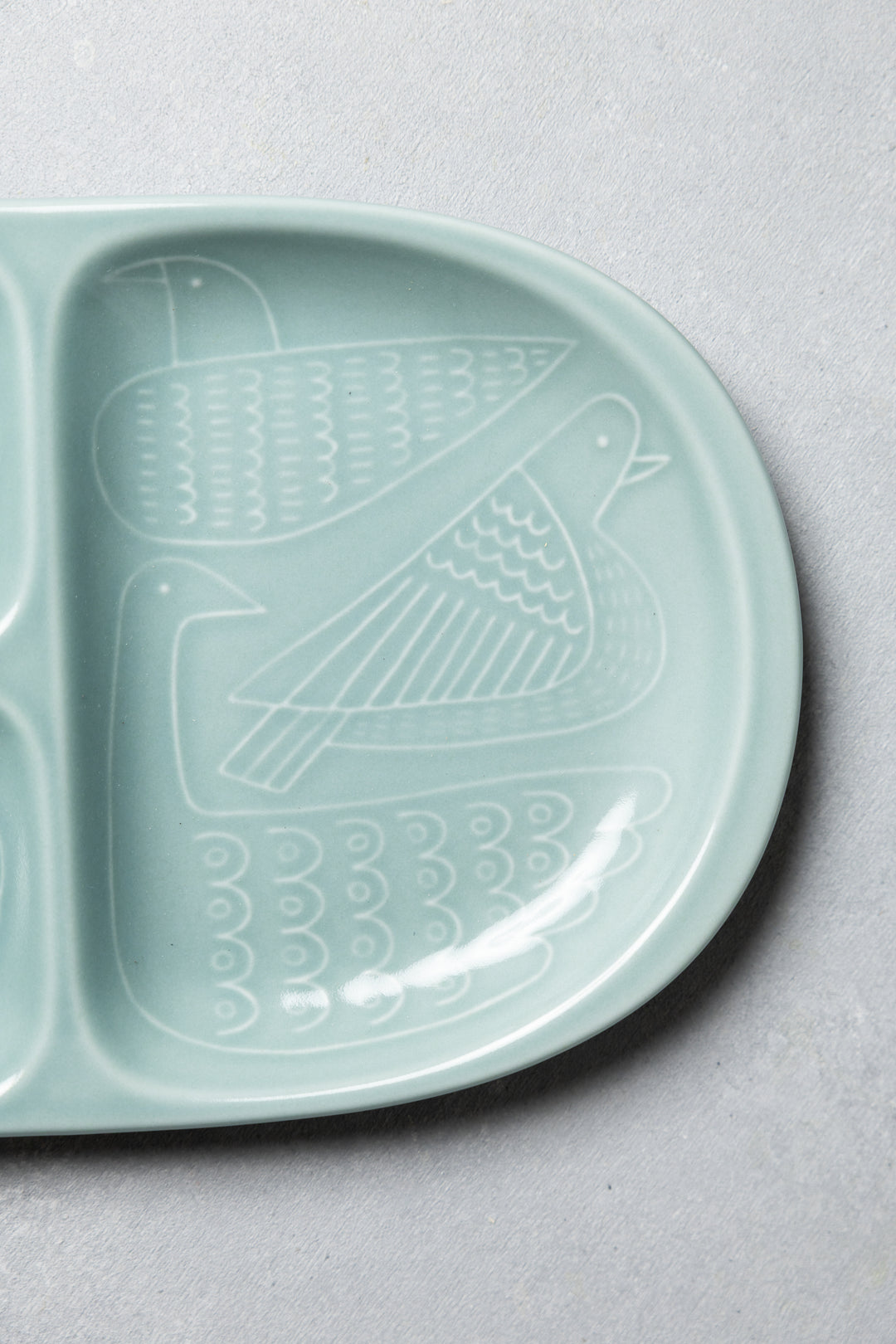 HASAMI | Kids Divided Plate with Bird Design