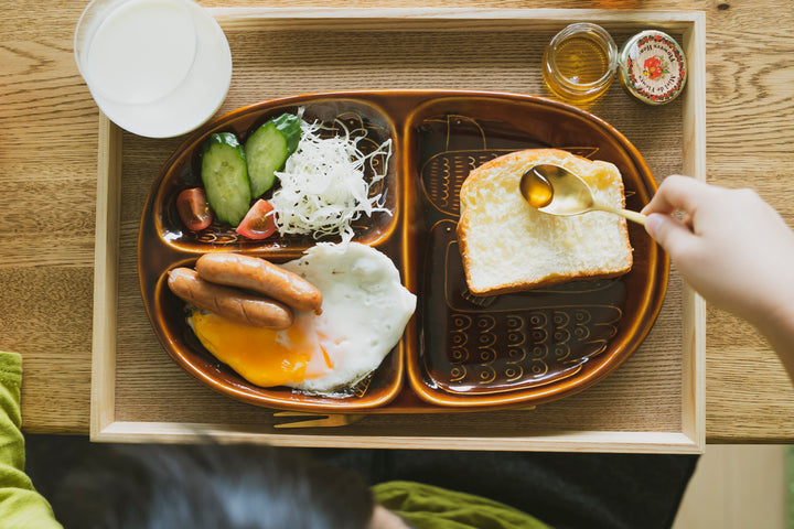 HASAMI | Kids Divided Plate with Bird Design