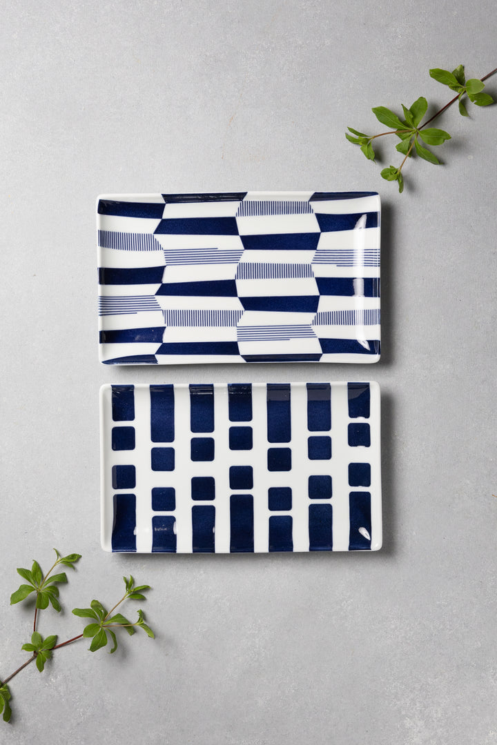 HASAMI | Japanese Pattern Sushi Plates Set