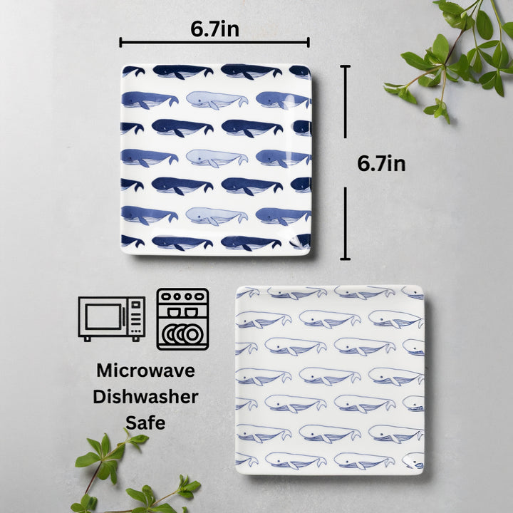 HASAMI | Whale Pattern Side Plates Set