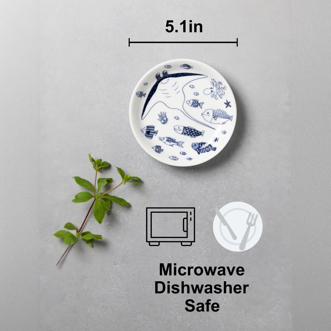 HASAMI | Marine Dessert Plates Set