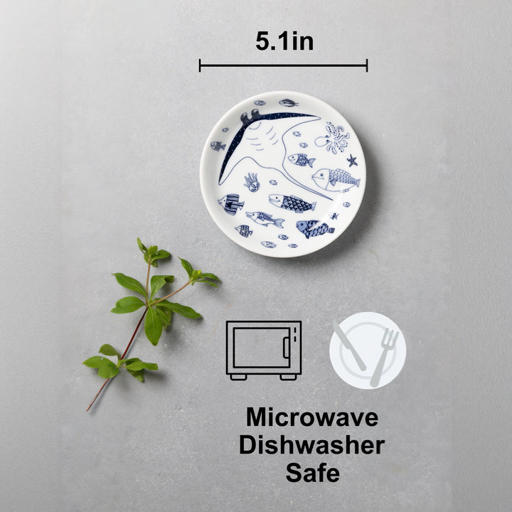 HASAMI | Marine Dessert Plates Set