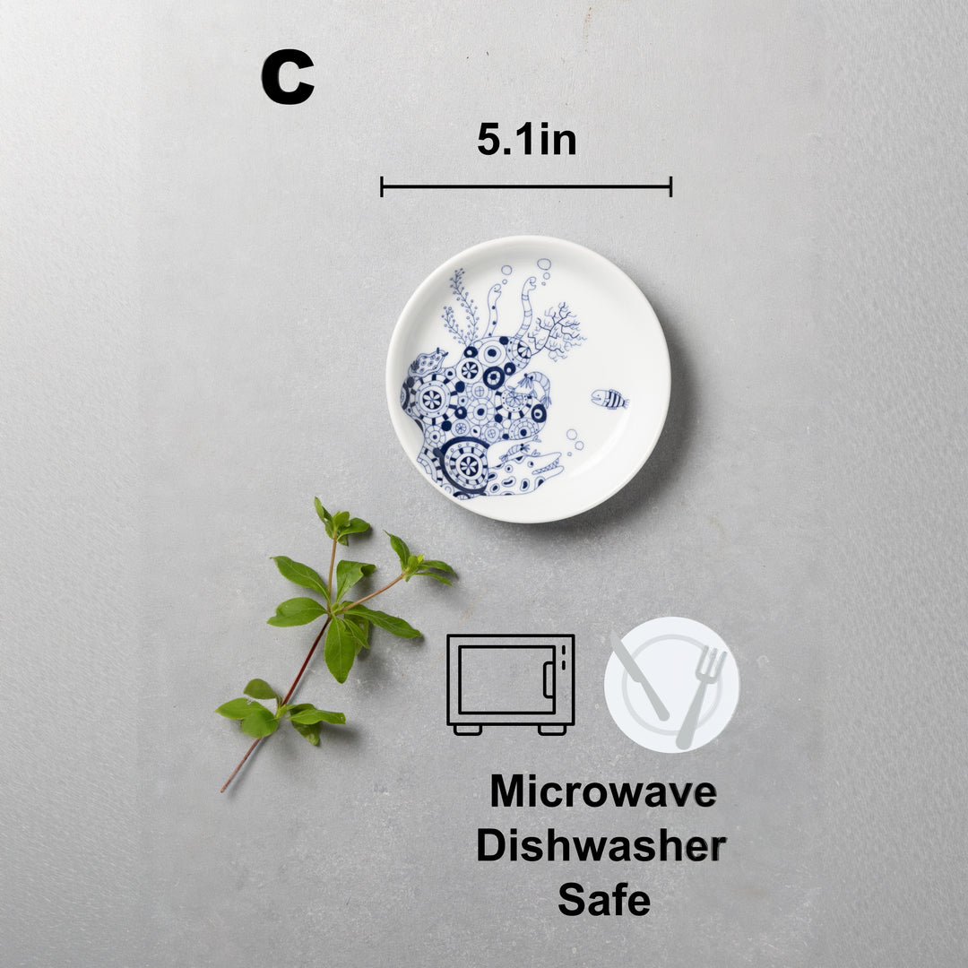 HASAMI | Marine Dessert Plate