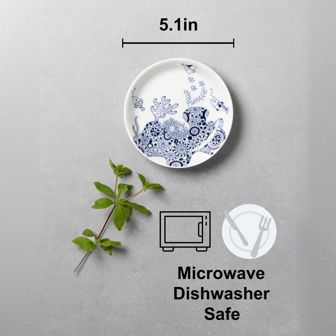 HASAMI | Marine Dessert Plates Set