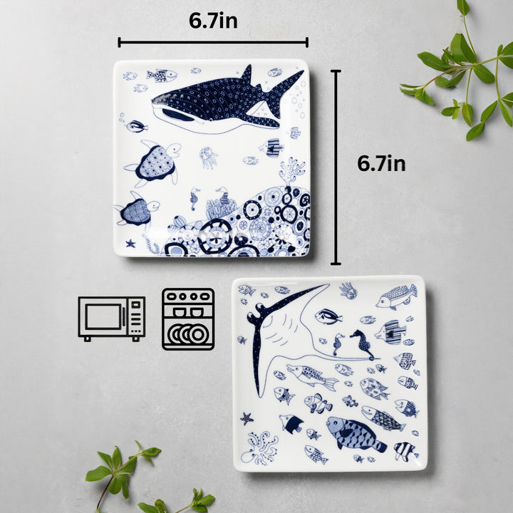 HASAMI | Marine Side Plates Set