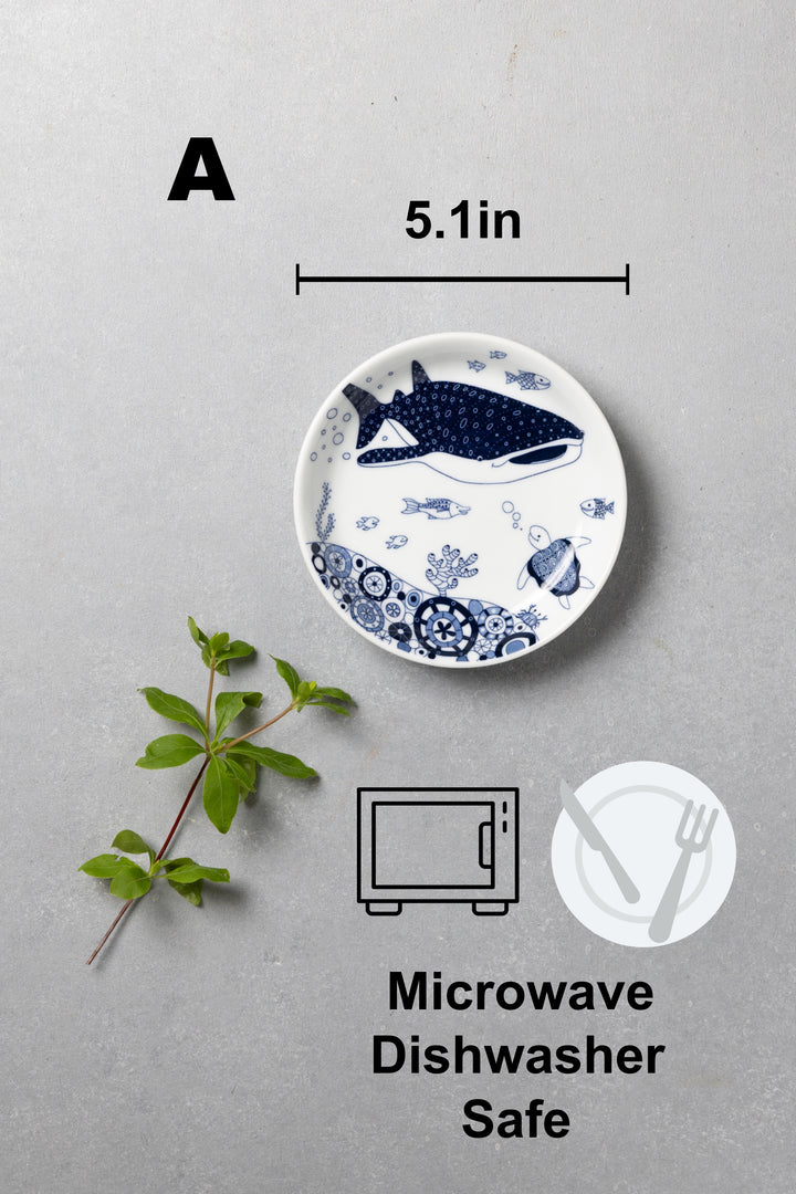 Modern Japanese Style Marine Small Appetizer Plates